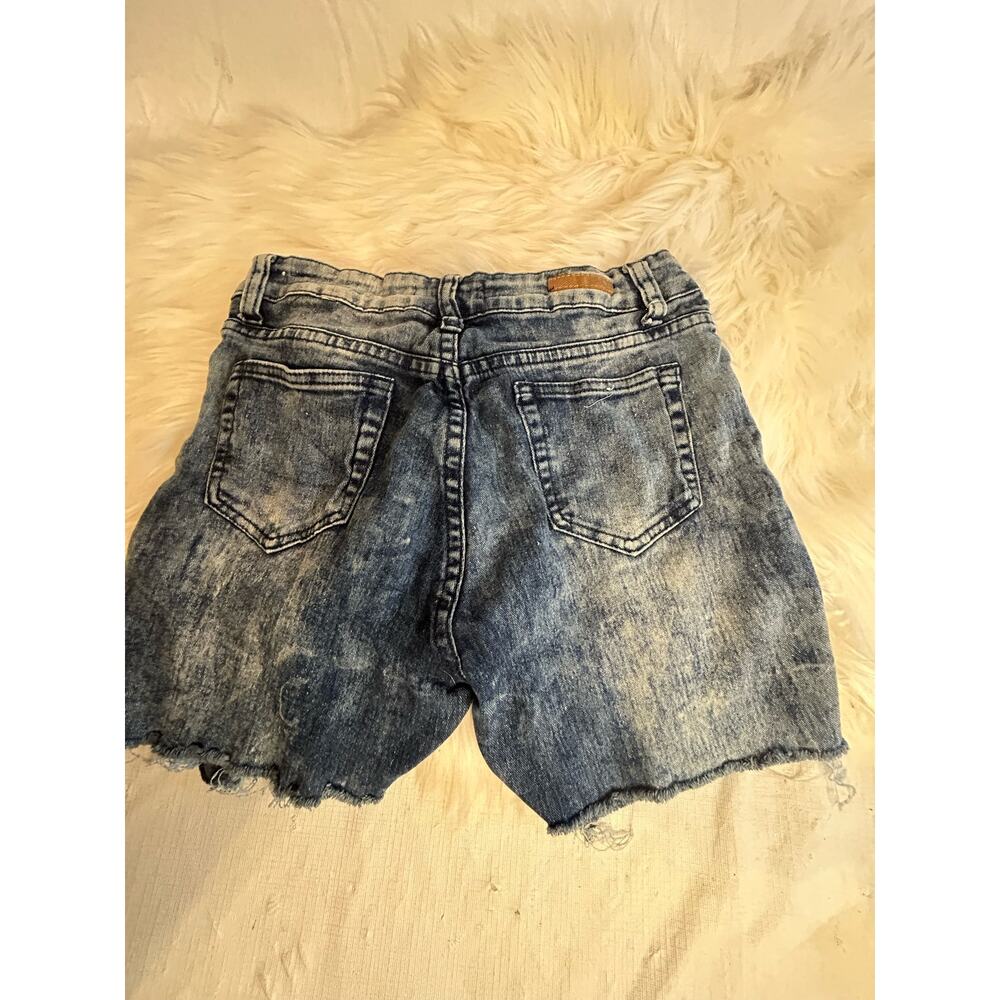 Women's Juniors Size 7 Acid Wash Cut Off Stretchy Shorts Comfy GUC